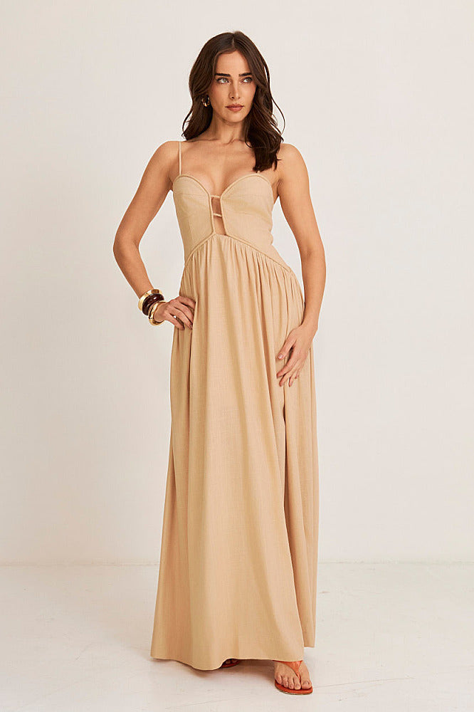 Eclipse Linen Dress Nomae - foto 11