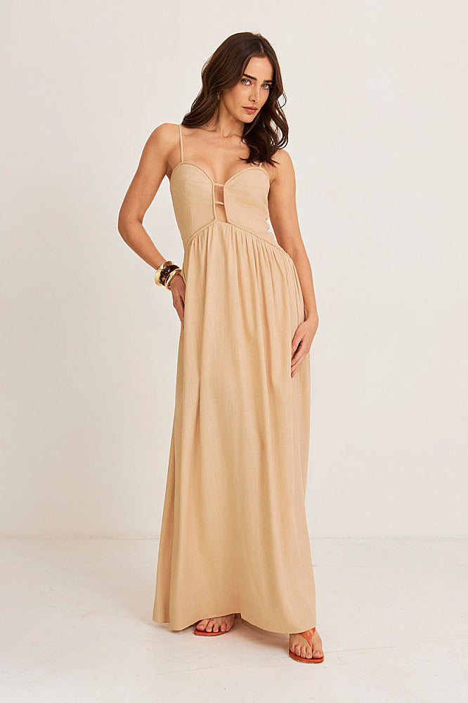 Eclipse Linen Dress Nomae - foto 7