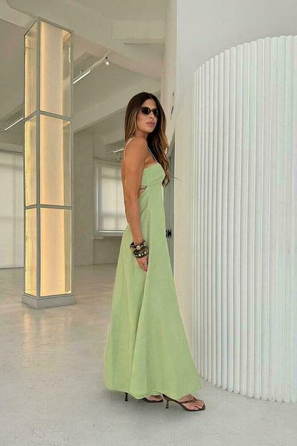 Areia Linen Dress Nomae - foto 3