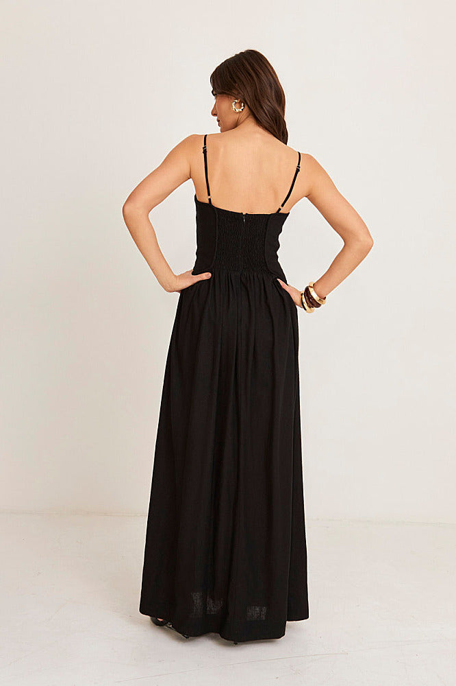 Eclipse Linen Dress Nomae - foto 3