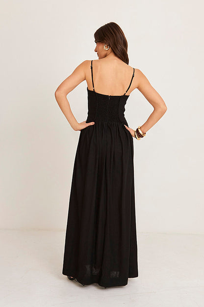 Eclipse Linen Dress Nomae - foto 3