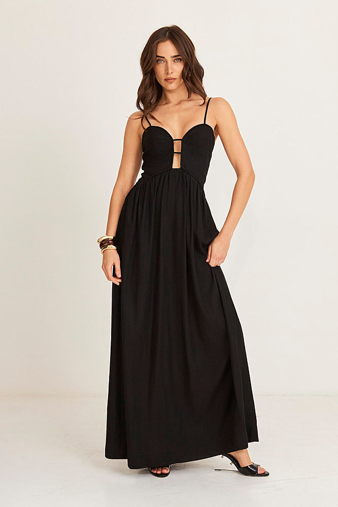 Eclipse Linen Dress Nomae - foto 4