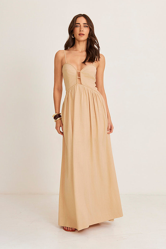 Eclipse Linen Dress Nomae - foto 9