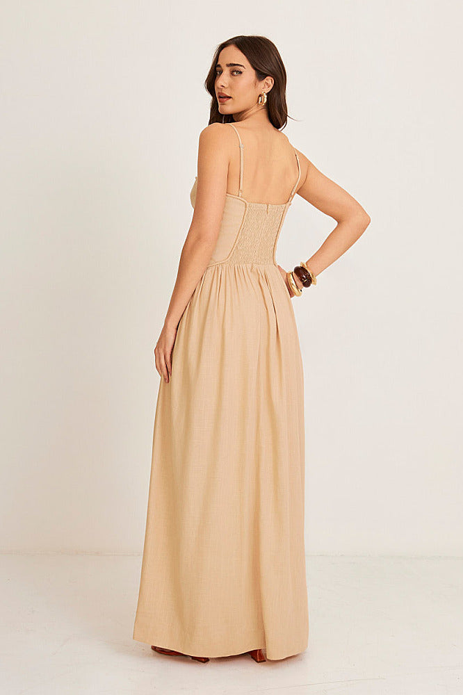 Eclipse Linen Dress Nomae - foto 8
