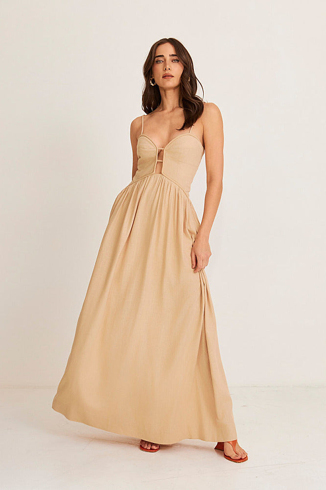 Eclipse Linen Dress Nomae - foto 5